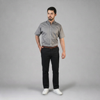 Camisa Florencia Gris A0110