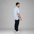 Camisa Lino Cancun Cielo A0160