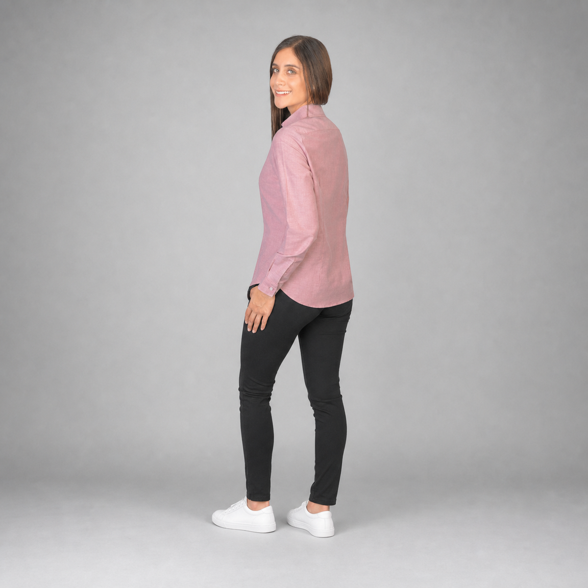 Blusa Oxford Ingles Ladrillo B0205