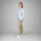 Blusa Lino Cancun Cielo B0165