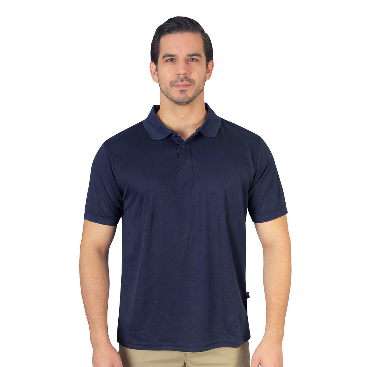 Polo Playera Polo Caballero Dry Fit Marino A1770
