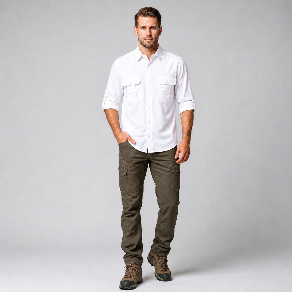 Camisa Outdoors explore Blanco A2695
