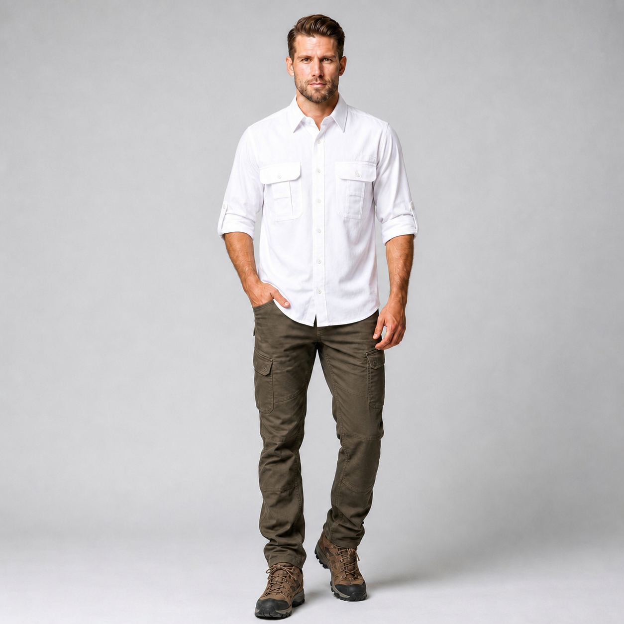 Camisa Outdoors explore Blanco A2695