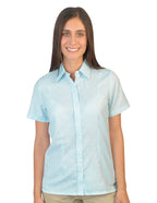 Blusa Lino Cancun Turquesa B0160