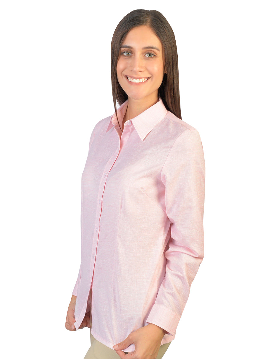 Blusa Lino Cancun Coral B0165