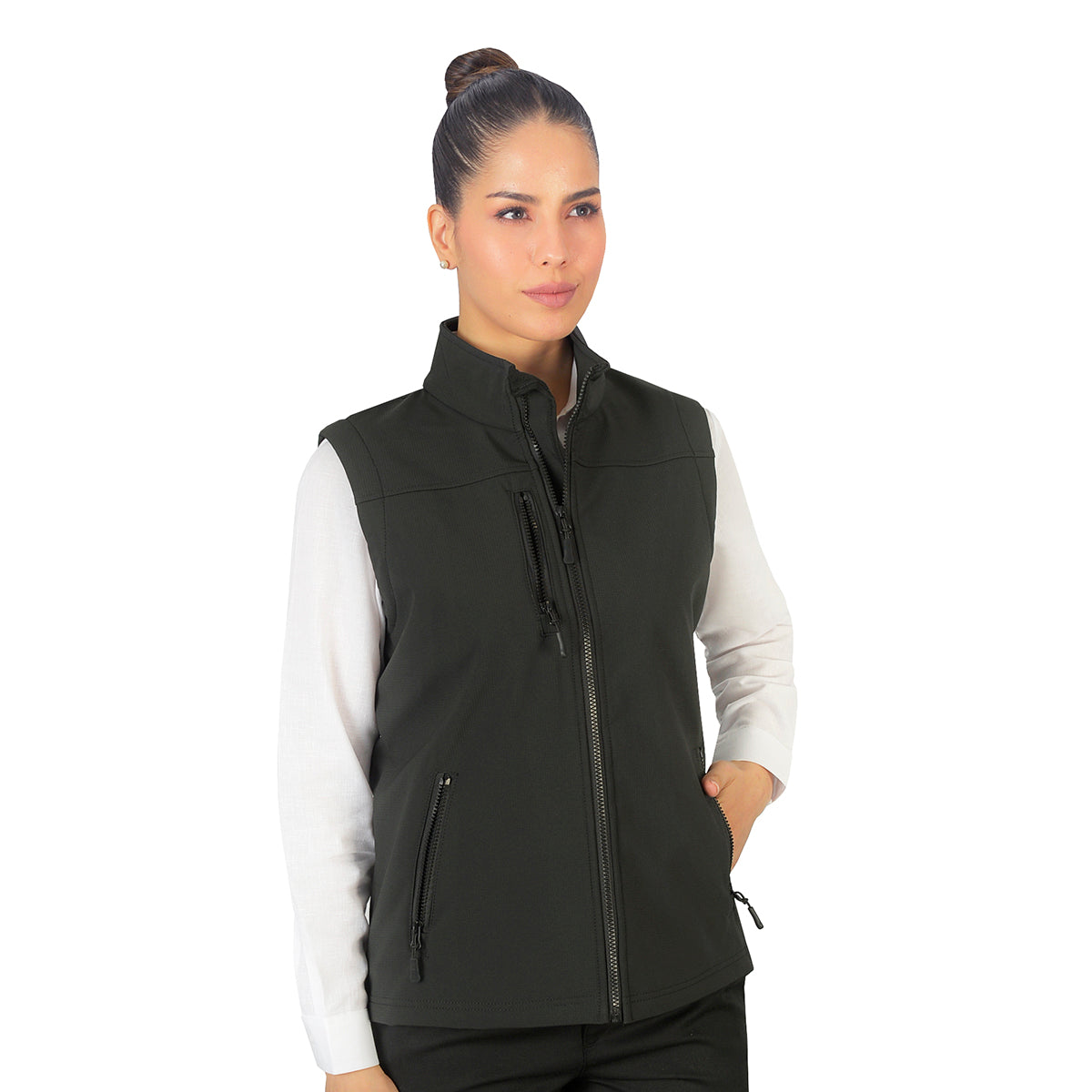 Chaleco Shell Rib Dama Negro B1760