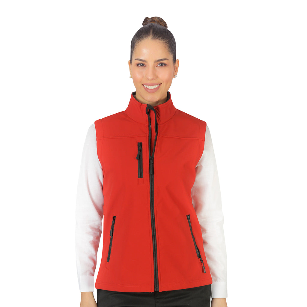 Chaleco Shell Rib Dama Rojo B1760