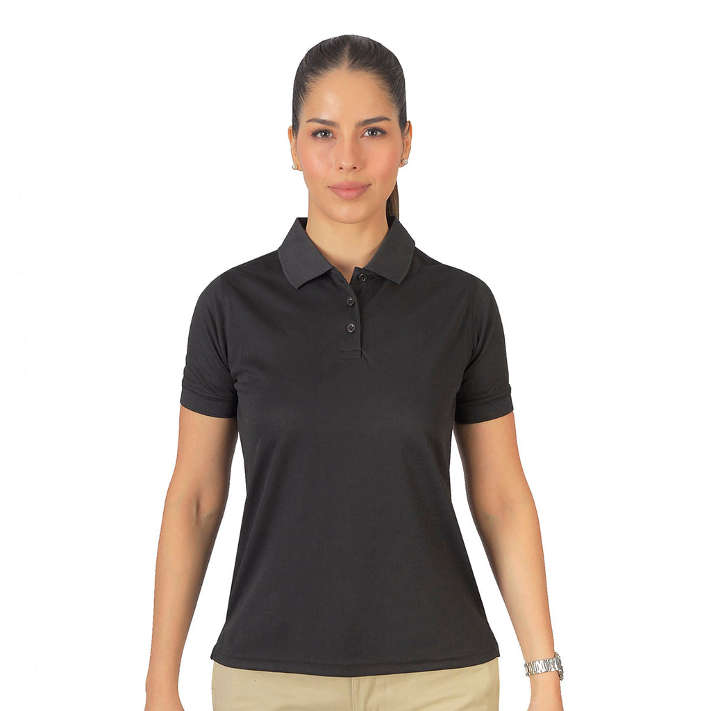 Polo Playera Polo Dry Fit Dama Negro B1770