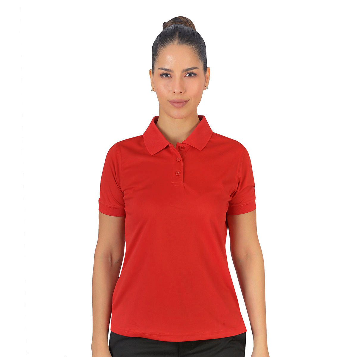 Polo Playera Polo Dry Fit Dama Rojo B1770