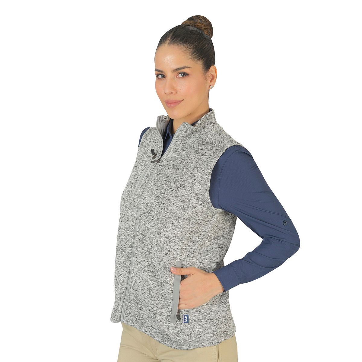 Chaleco Patagonia Dama Gris B2680