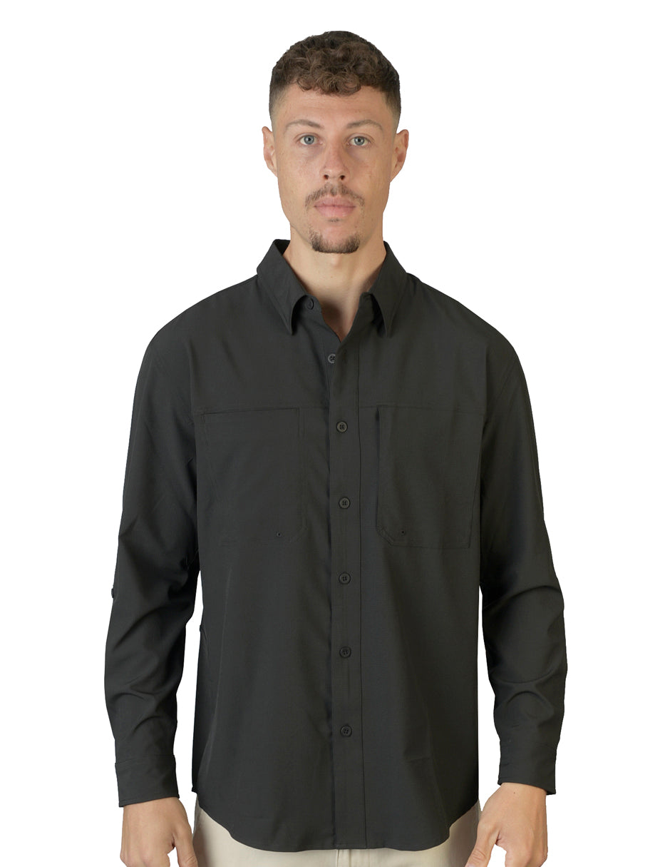 Camisa Outdoors Baja Negro C1765