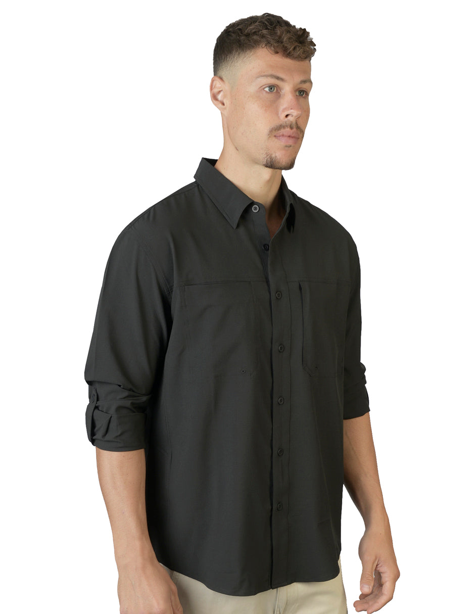 Camisa Outdoors Baja Negro C1765
