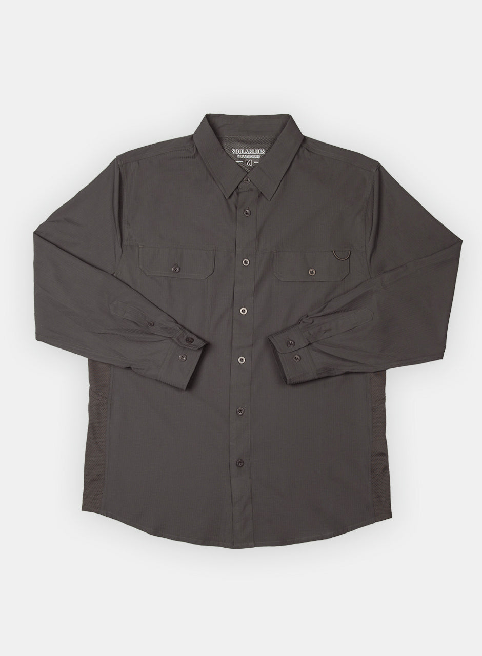 Camisa Outdoors Cool Max Grafito A2065