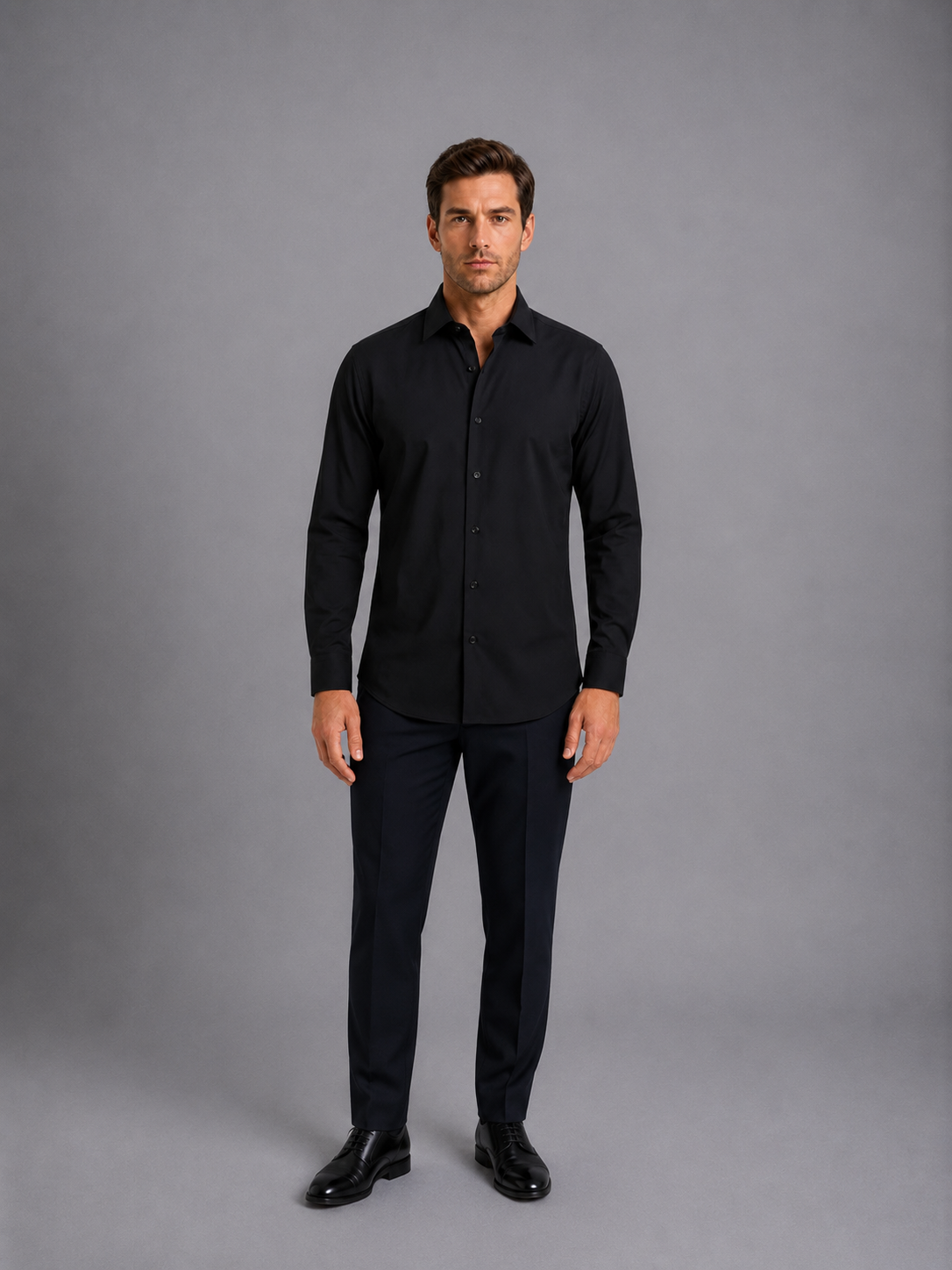 Camisa Shaken Negro C2340