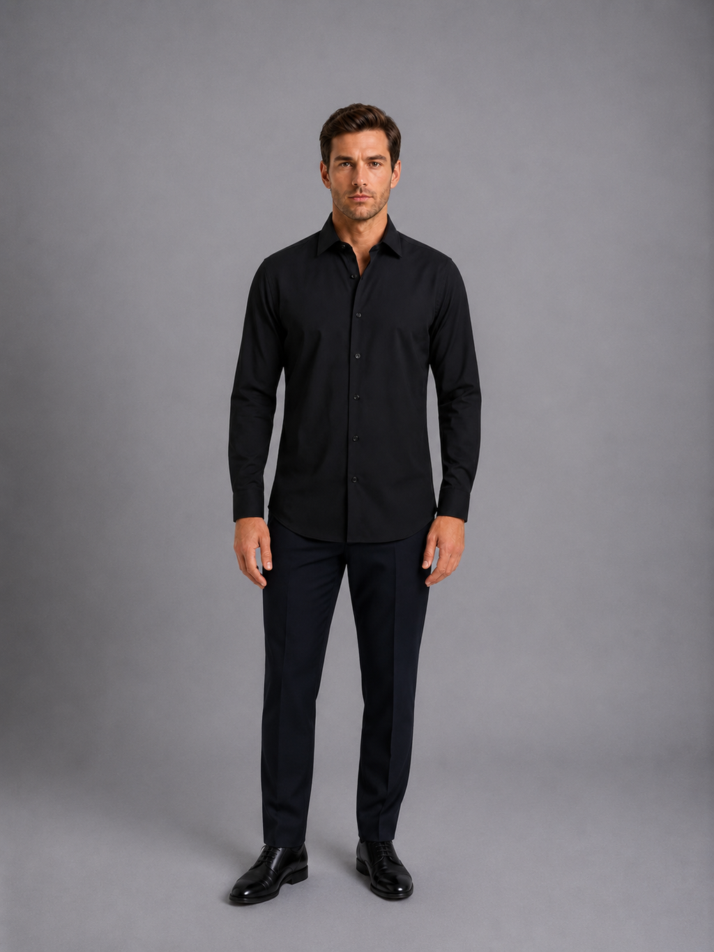 Camisa Shaken Negro C2340