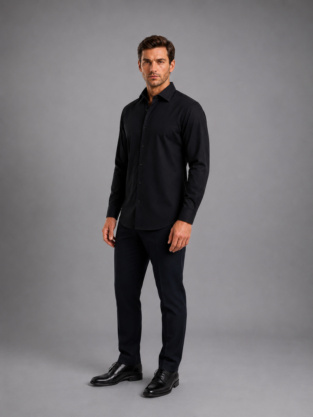 Camisa Shaken Negro C2340