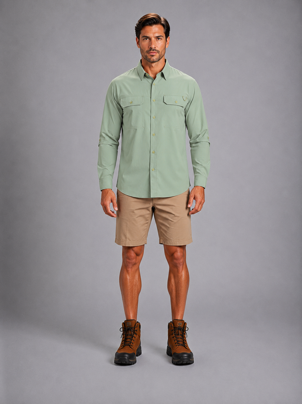 Camisa Outdoors Cool Max Pistache A2065