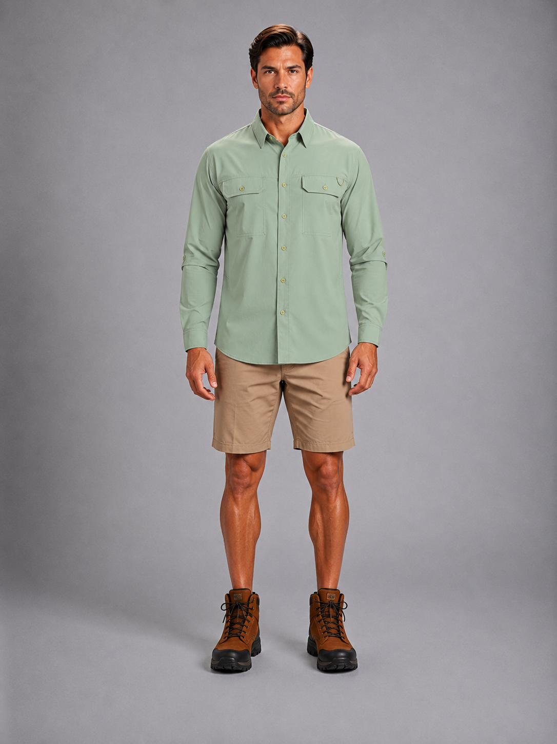 Camisa Outdoors Cool Max Pistache A2065