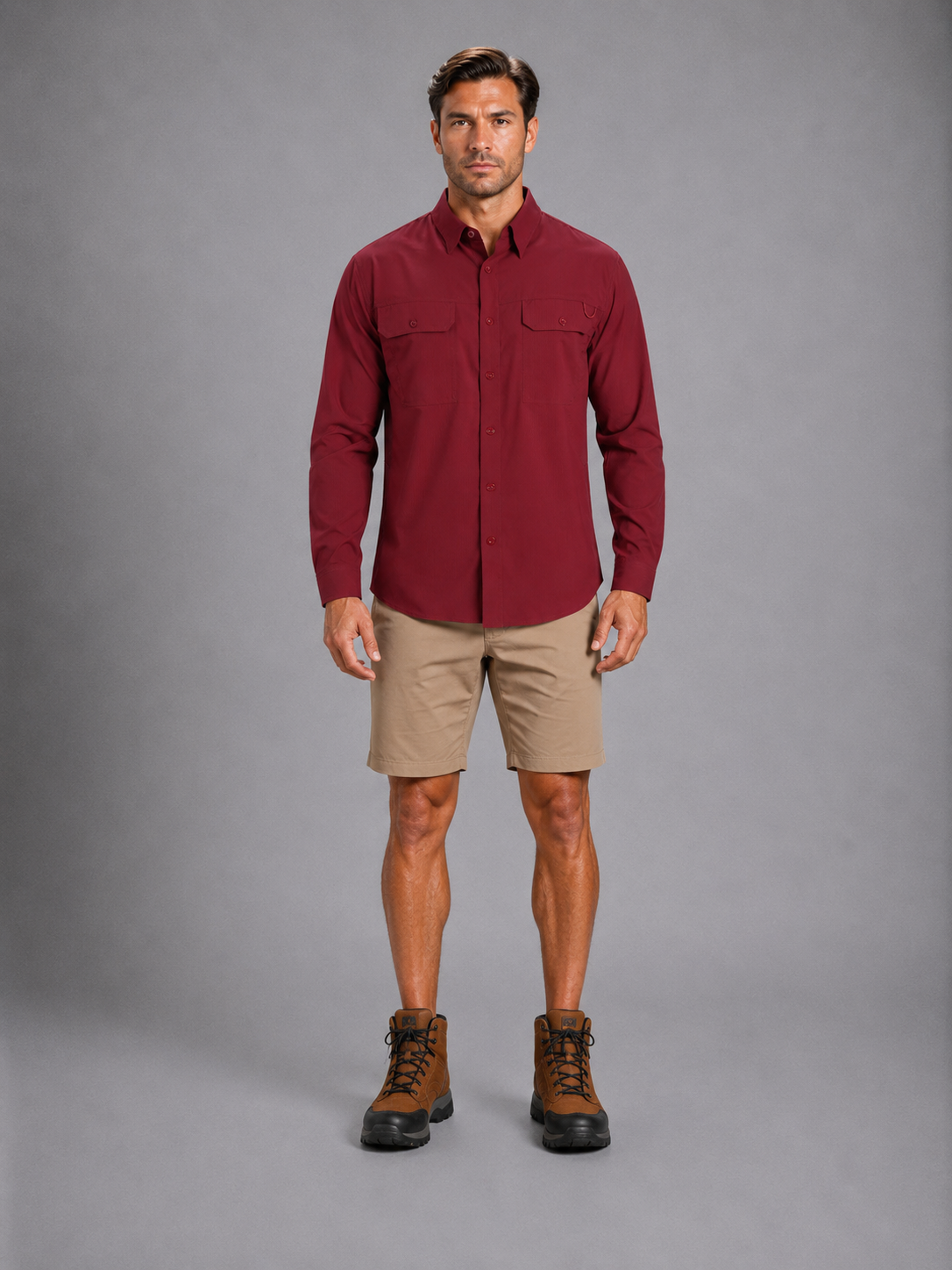 Camisa Outdoors Cool Max Vino A2065