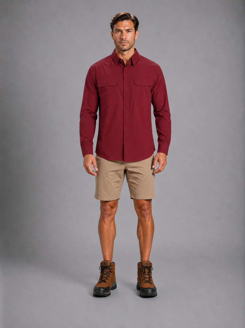 Camisa Outdoors Cool Max Vino A2065