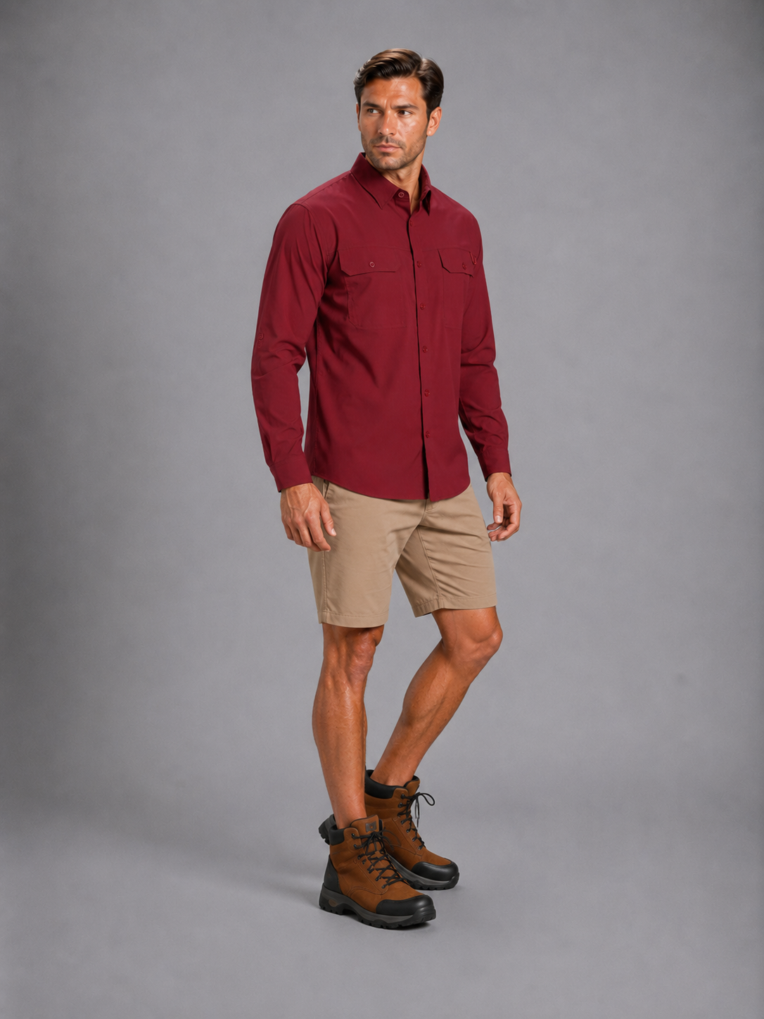 Camisa Outdoors Cool Max Vino A2065