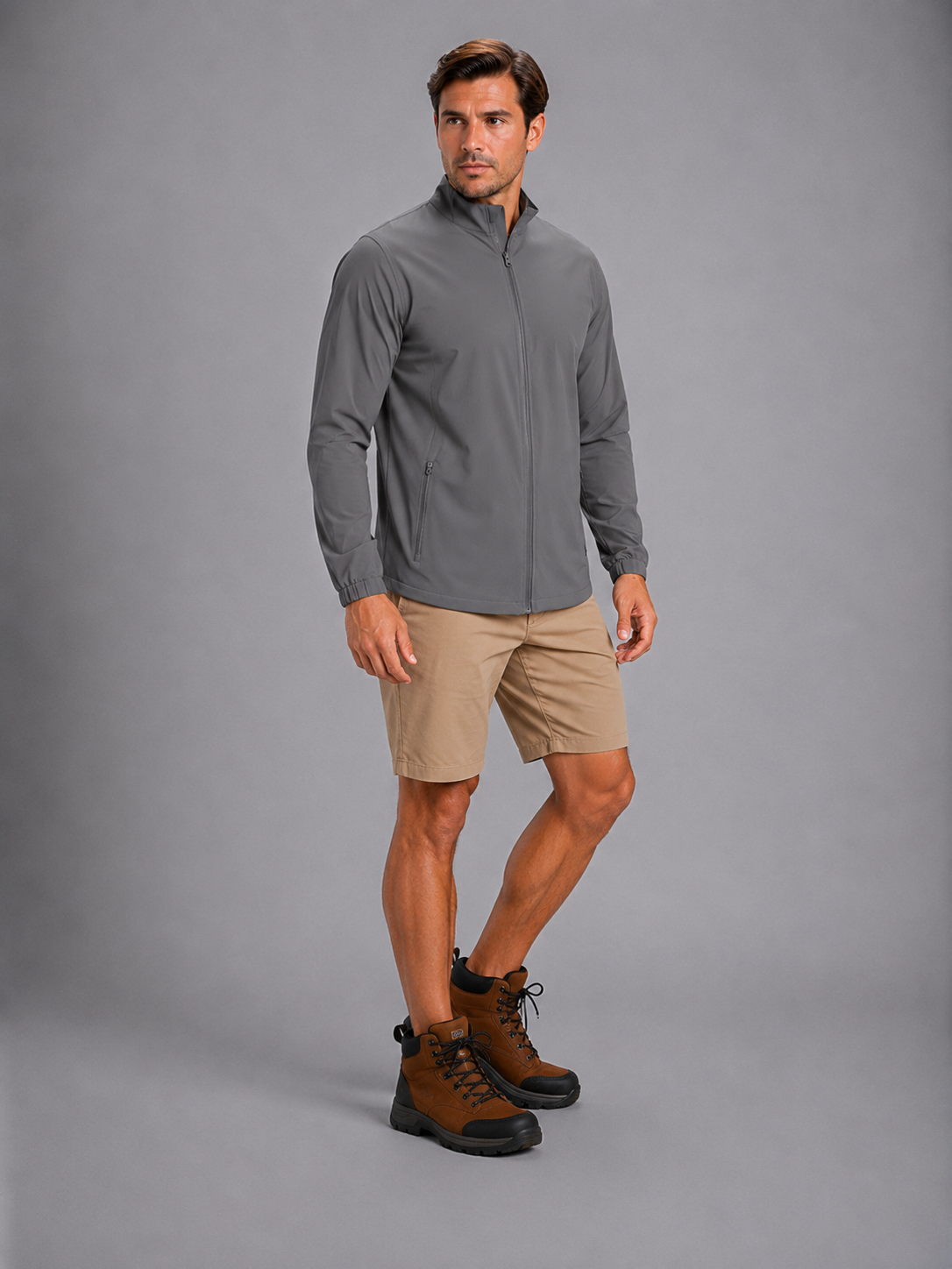 Chamarra Outdoors 9010 Gris K0100