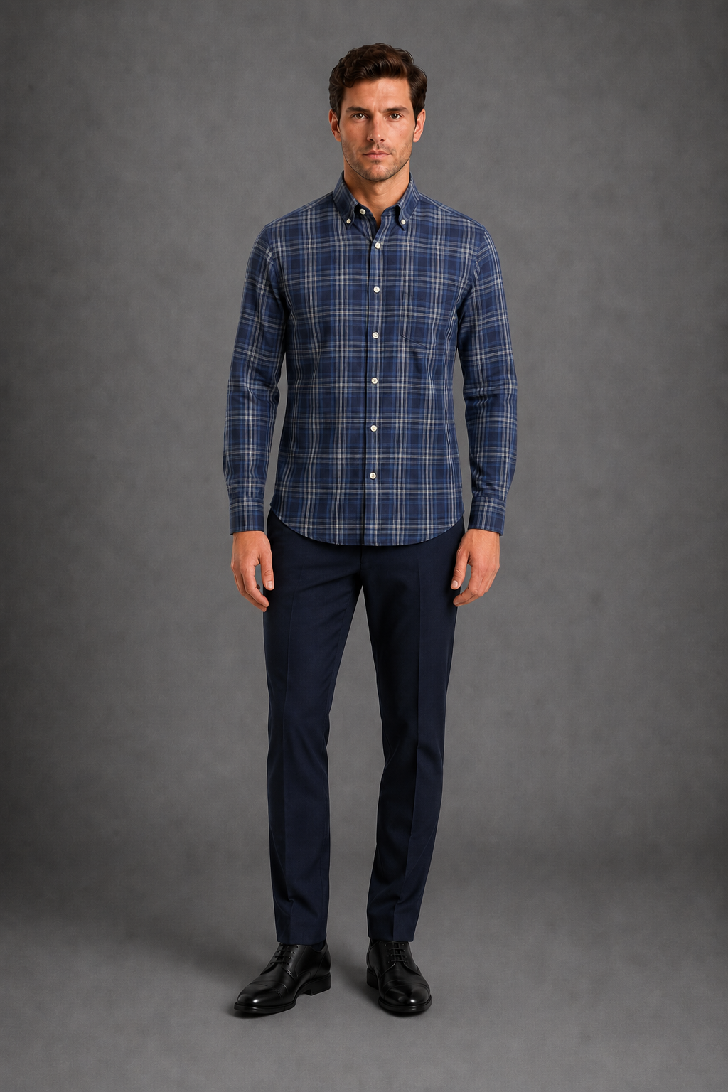 Camisa Scotland 3421 Negro C2363
