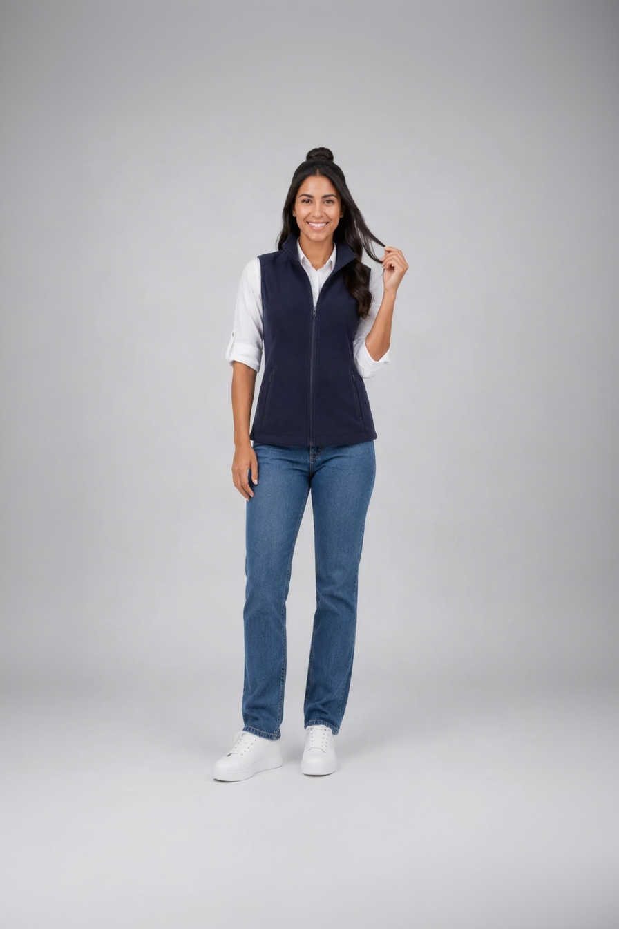 Chaleco Polar Fleece Dama Marino B2070