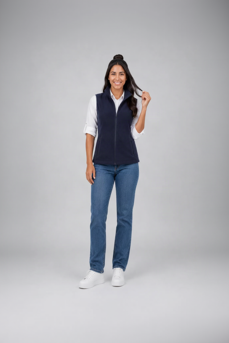 Chaleco Polar Fleece Dama Marino B2070