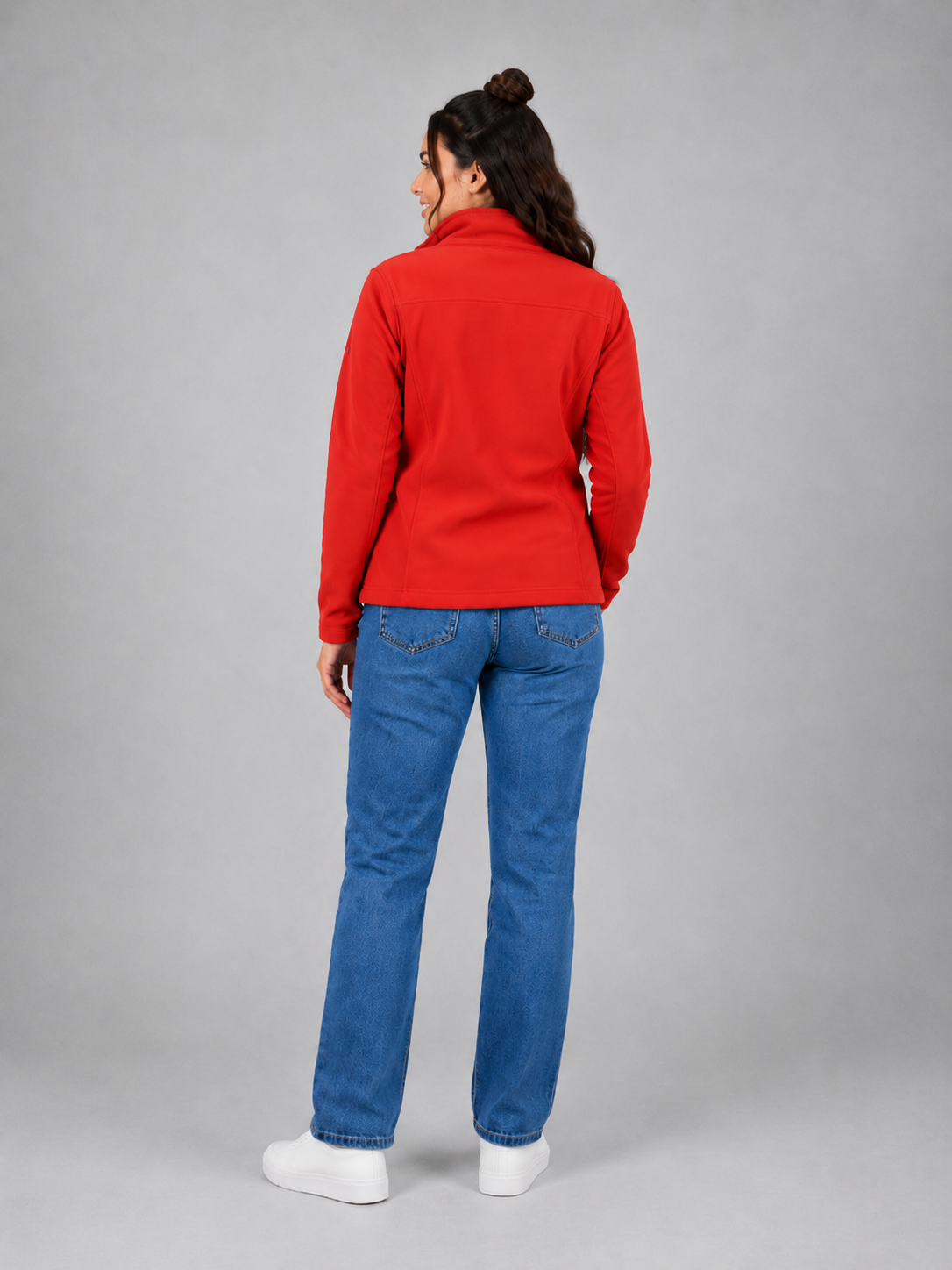 Chamarra Shell Rib Dama Rojo B1765