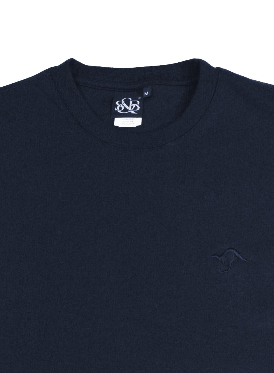 Playera Oversize Bordada Marino E0105