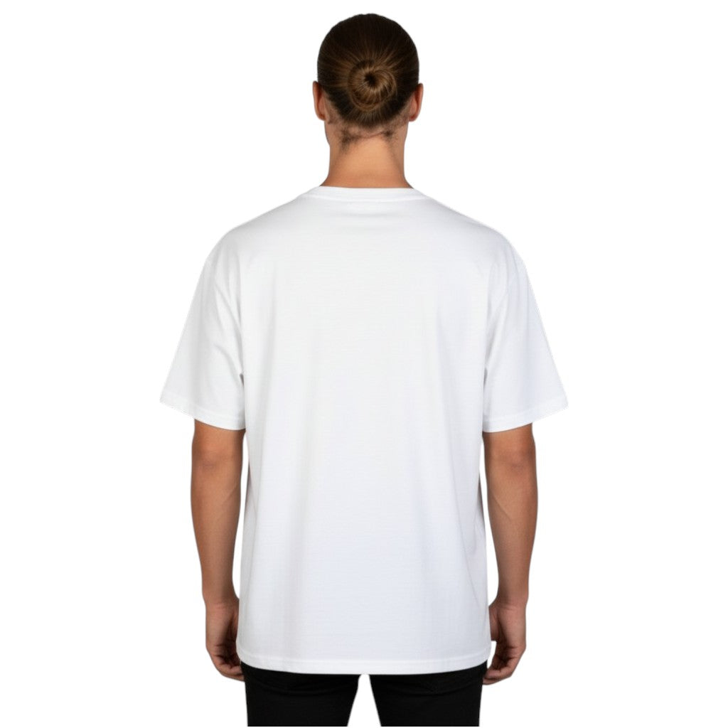 Playera Oversize Bordada Marfil E0105