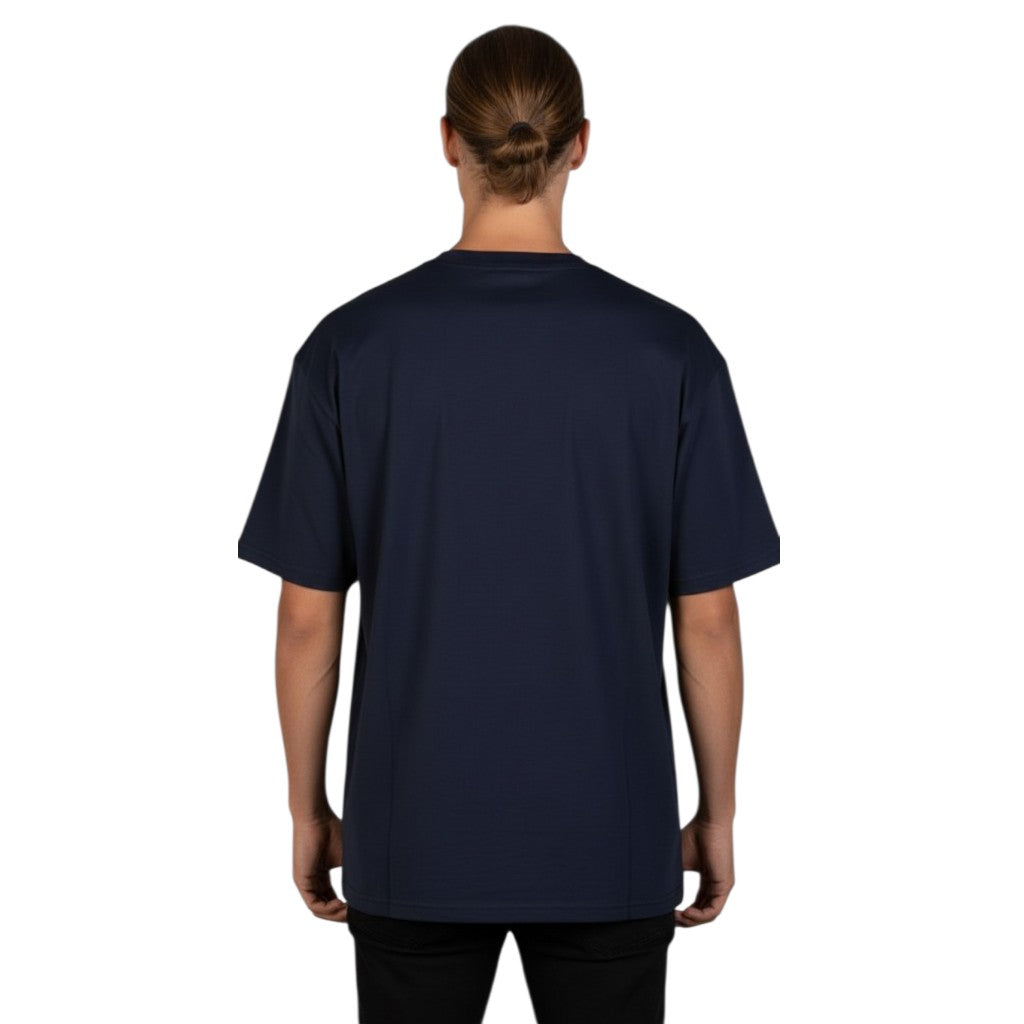 Playera Oversize Bordada Marino E0105
