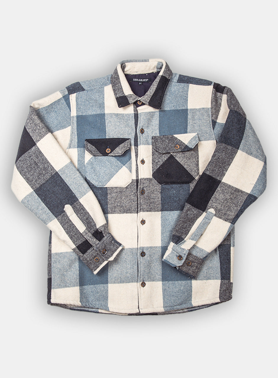 Sobrecamisa Cuadros Azul K0004