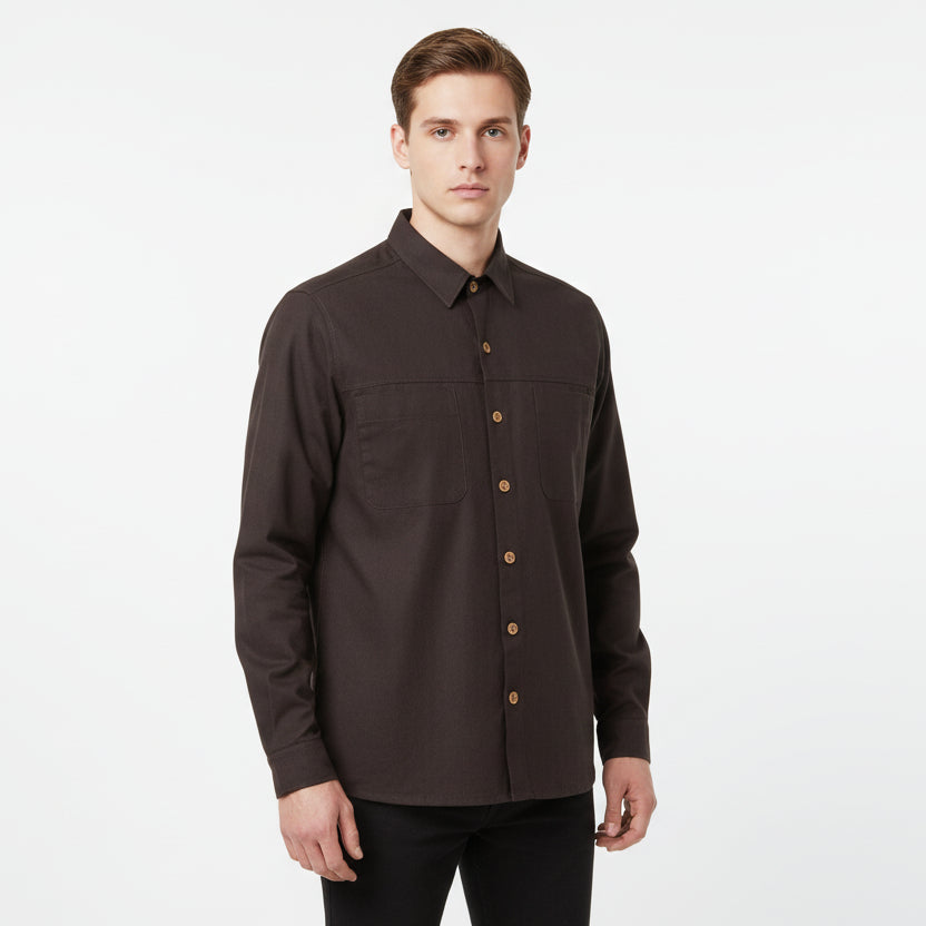 Sobrecamisa Suede Negro K0101