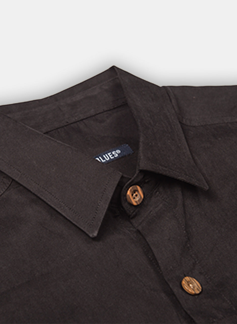 Sobrecamisa Suede Negro K0101