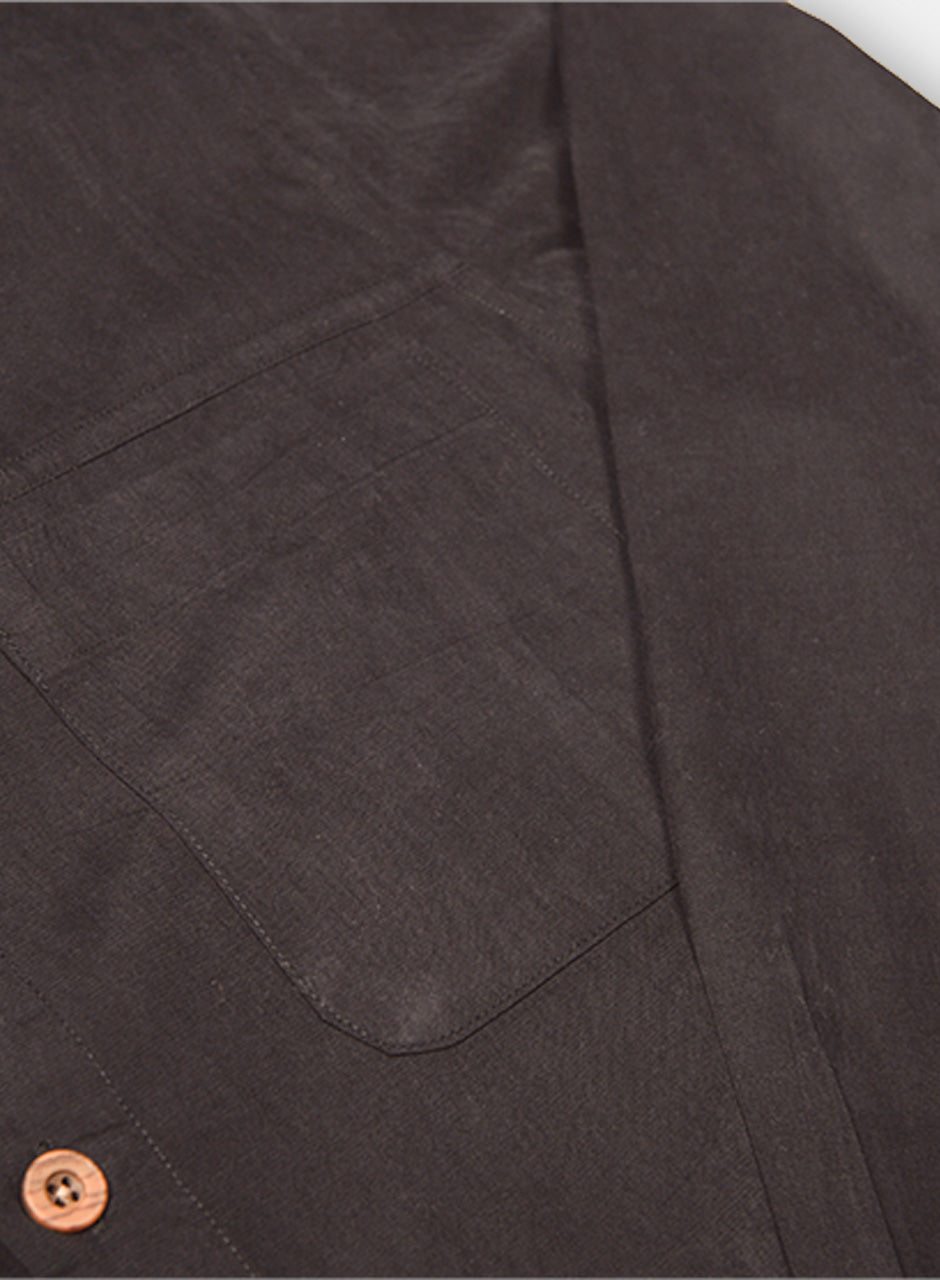 Sobrecamisa Suede Negro K0101