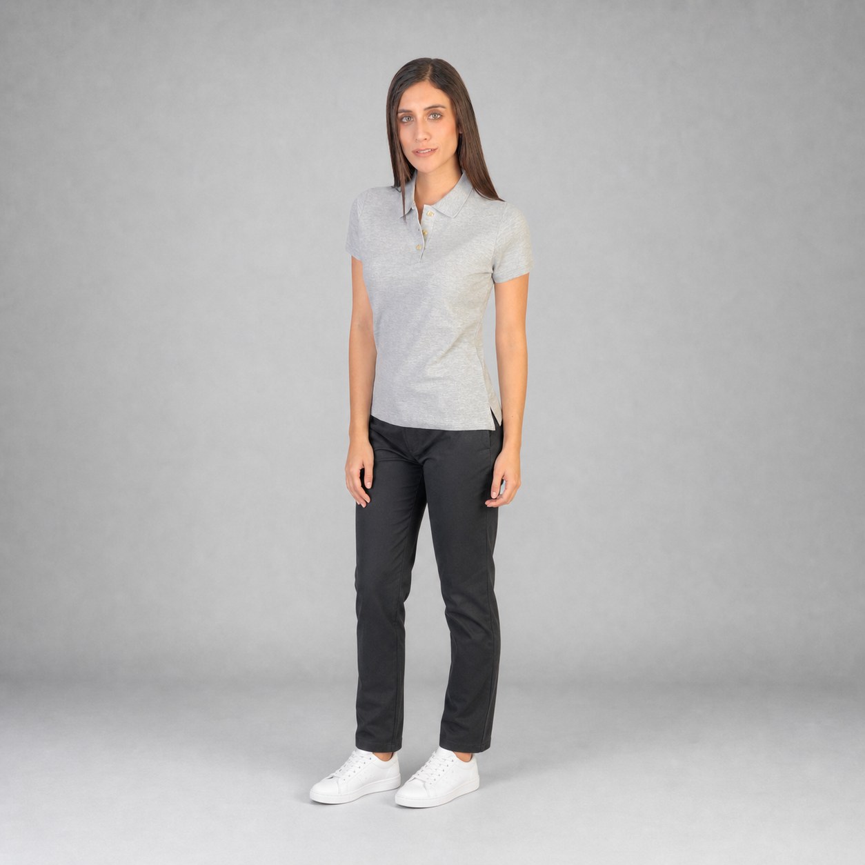 Polo Jaspe Oscuro B0400