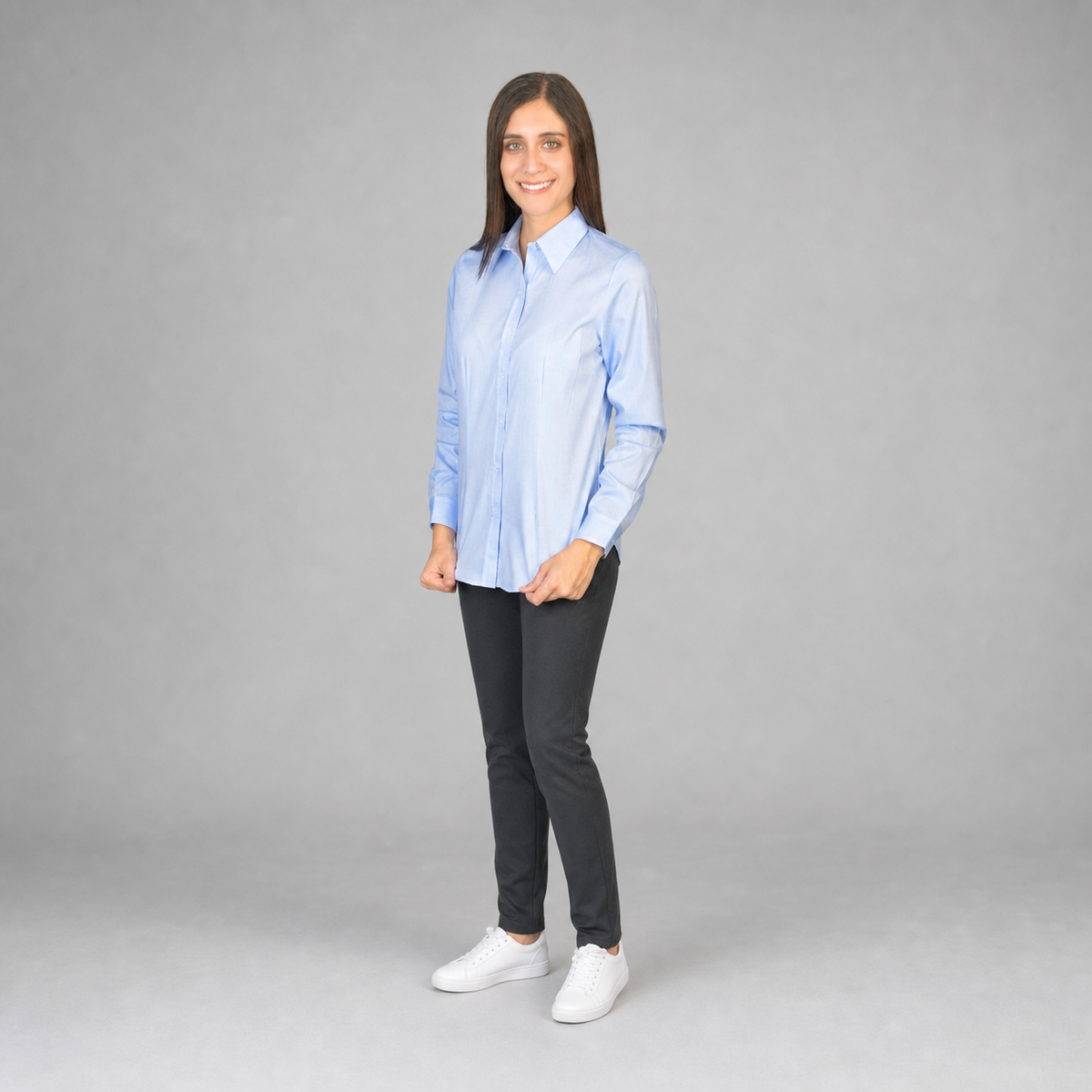 Blusa Oxford Italiano Cielo B0075