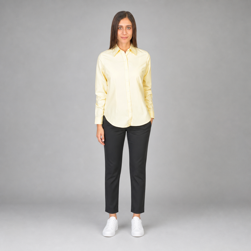 Blusa Oxford Amarillo B0055