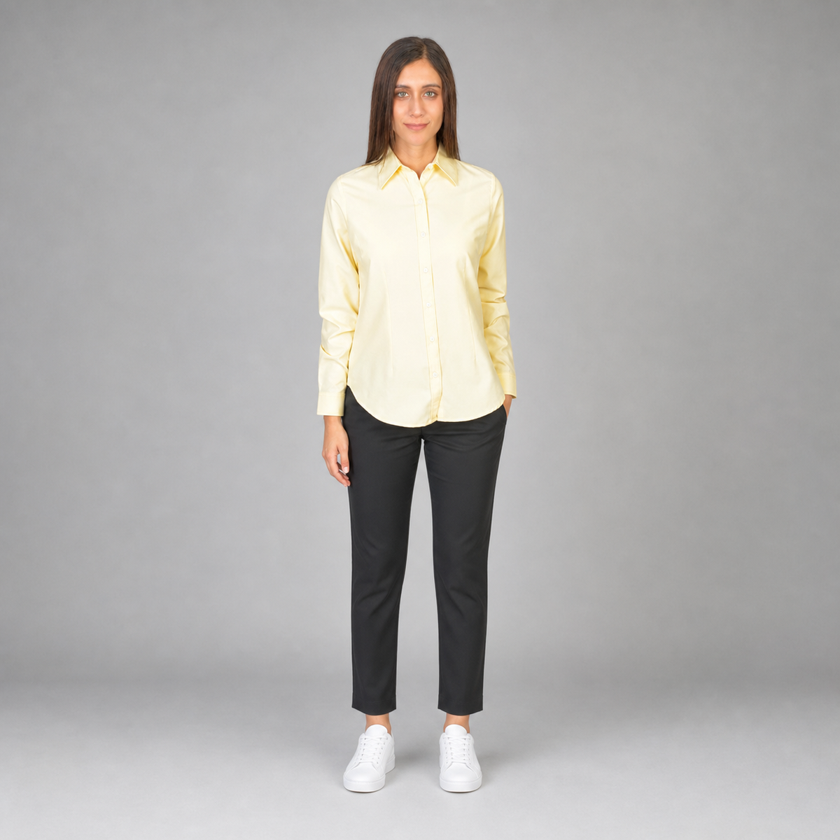 Blusa Oxford Ingles Amarillo B0205