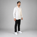 Camisa Lino Cancun Blanco A0165
