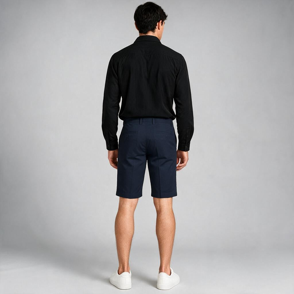 Bermuda Gabardina Marino A0650