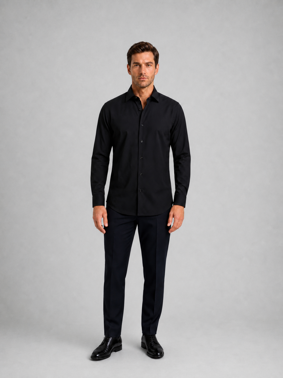 Camisa Shaken Negro C2340