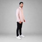 Camisa Lino Cancun Coral A0165