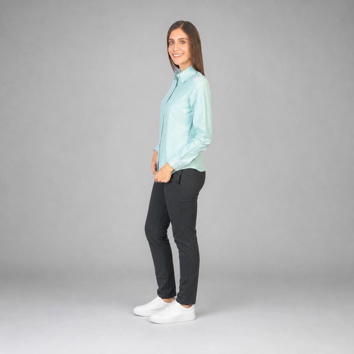 Blusa Oxford Ingles Verde B0205