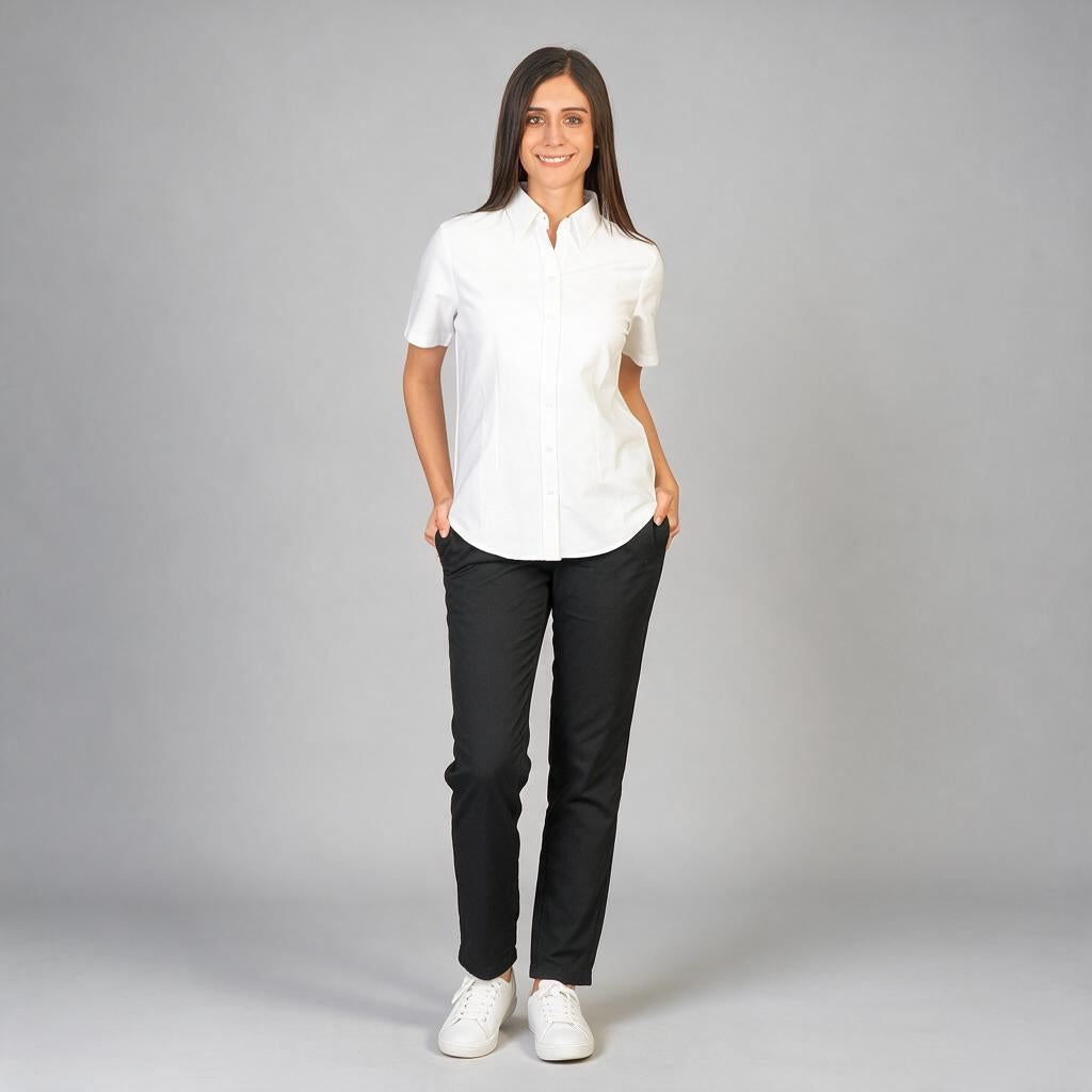 Blusa Oxford Italiano Blanco B0070