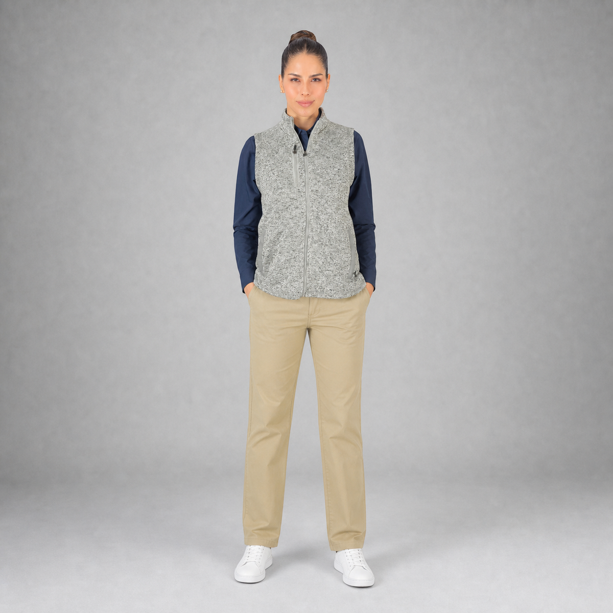 Chaleco Patagonia Dama Gris B2680