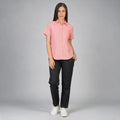 Blusa Oxford Ingles Coral B0200