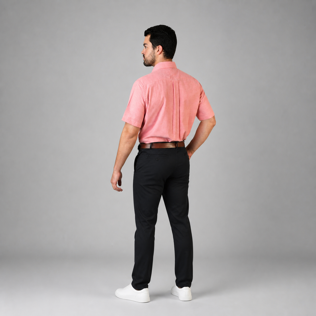 Camisa Oxford Ingles Coral A0200
